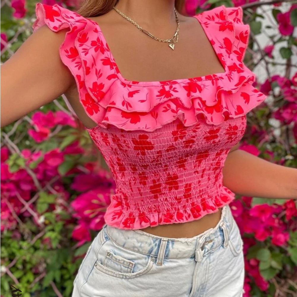Shein pink top